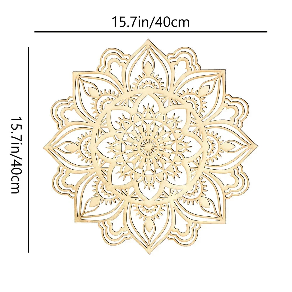 Moroccan metal wall decor to enhance your living room with Indian and mandala design, feel in perfect harmony with the nature.
