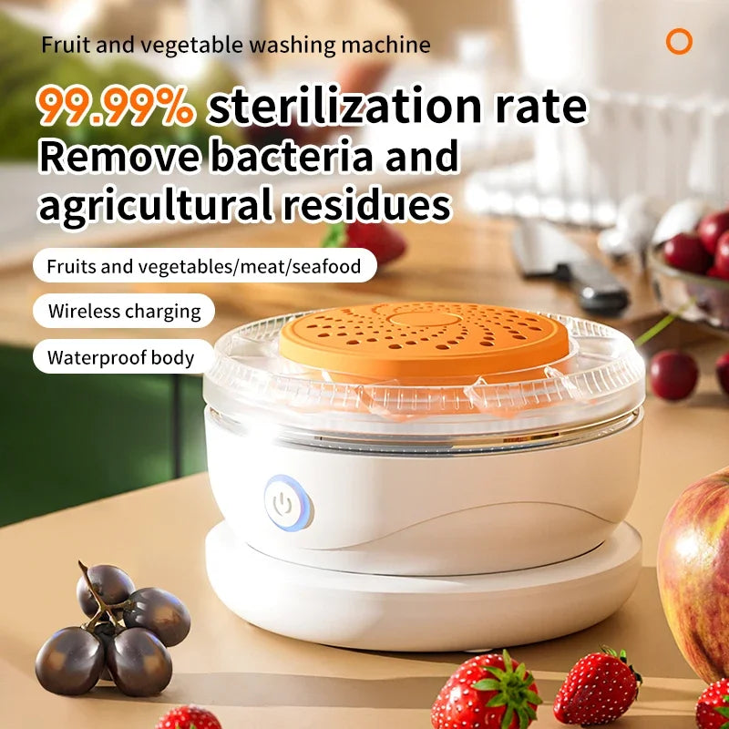 Machine à laver les fruits et légumes portable, machine à laver les fruits et légumes ménagers, machine de nettoyage des aliments entièrement automatique
