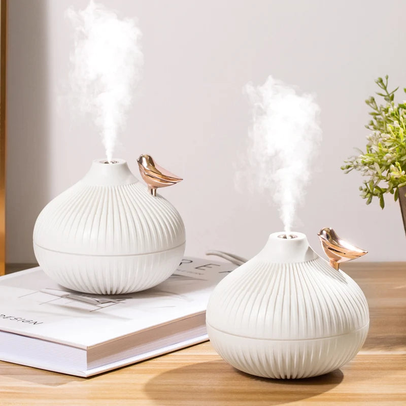 Air Humidifier, Small Onion Style Humidifier With Night Light, Atmosphere Light, Room freshener, Mini-size USB Air Humidifier For Home 300ml USB