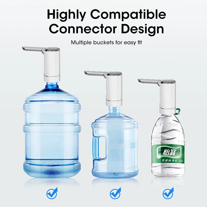 Foldable Water Bottle Pump Water Dispensers Pump for Automatic Dispensing Home Electric Water Dispenser with Button Control