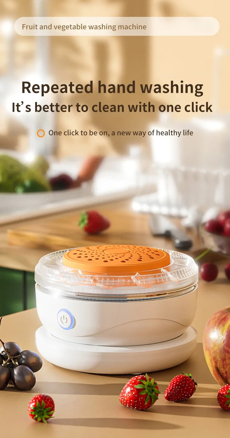 Machine à laver les fruits et légumes portable, machine à laver les fruits et légumes ménagers, machine de nettoyage des aliments entièrement automatique