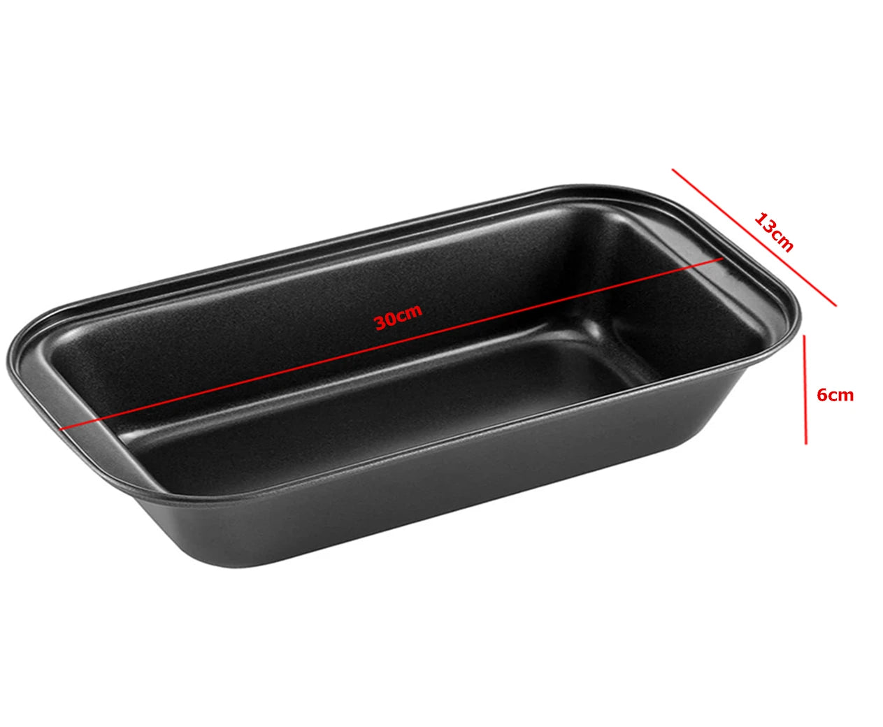 Toast bread pan made of carbon steel for bread loaves, tin kitchen rectangle baking sheet.