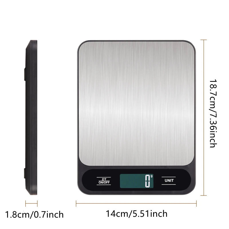 Digital Kitchen Scale Baking Gram Weight Scales LCD Digital Display Electronic Table Scale Personal Healthy Diet Food Scale 10kg