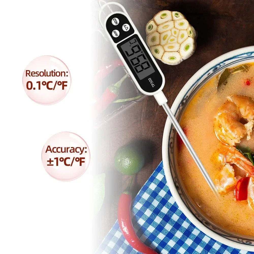 Digital Kitchen Water Oil Thermometer for Meat Cooking Food Thermometer TP300, Food Probe, Electronic Oven, BBQ, and Other Kitchen Appliances