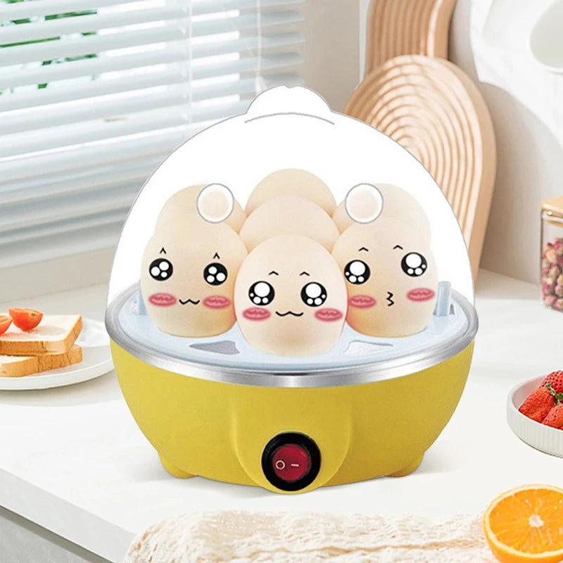 Egg Cooker Home 7 Eggs Multi-Functional Steamed Egg Custard Boiled Egg Machine Breakfast Artifact Automatic Power Off