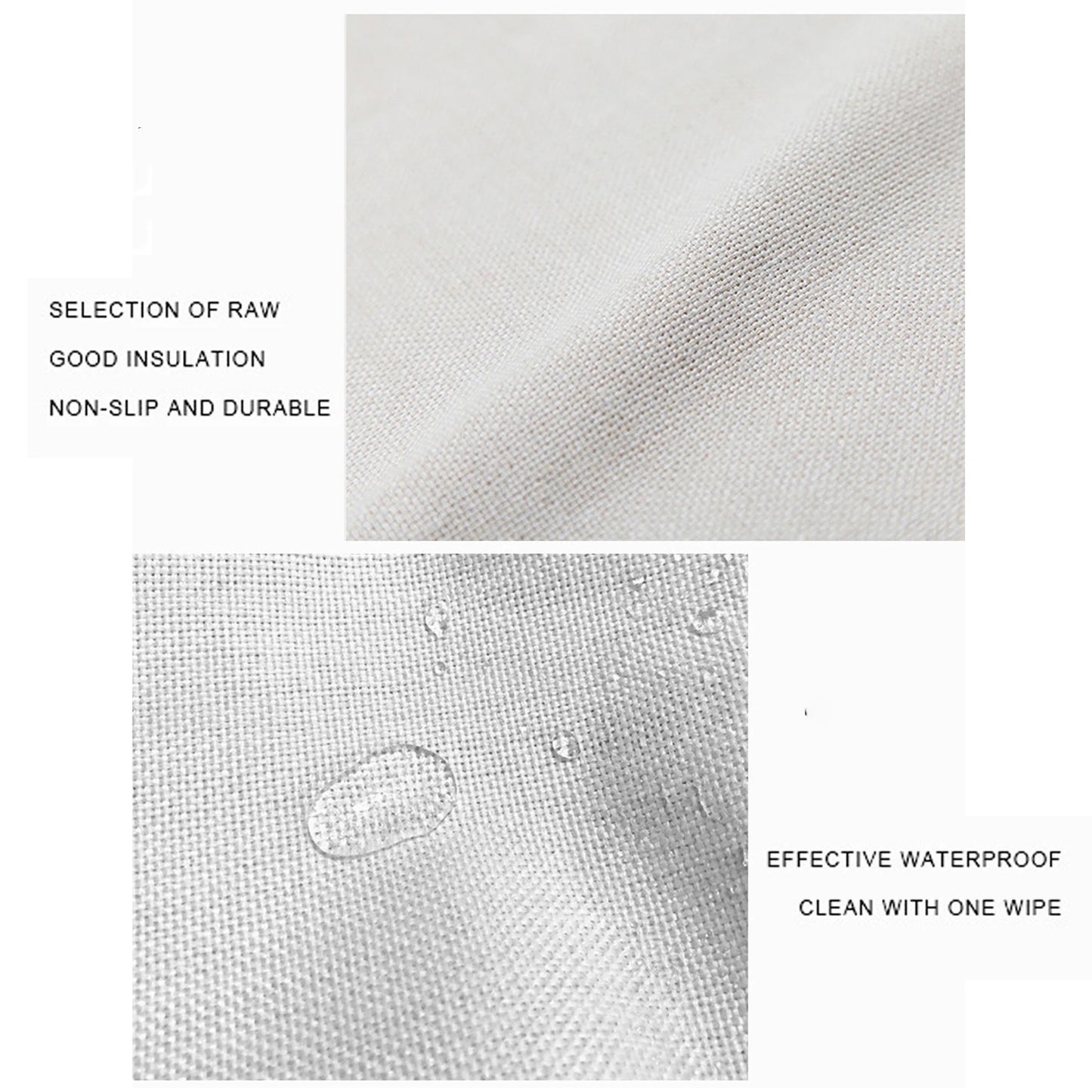 Solid Color Simple Chinese Pattern Kitchen Dining Table Decor 4/6pcs Placemat Heat Resistant Linen Tableware Pads Table Mats