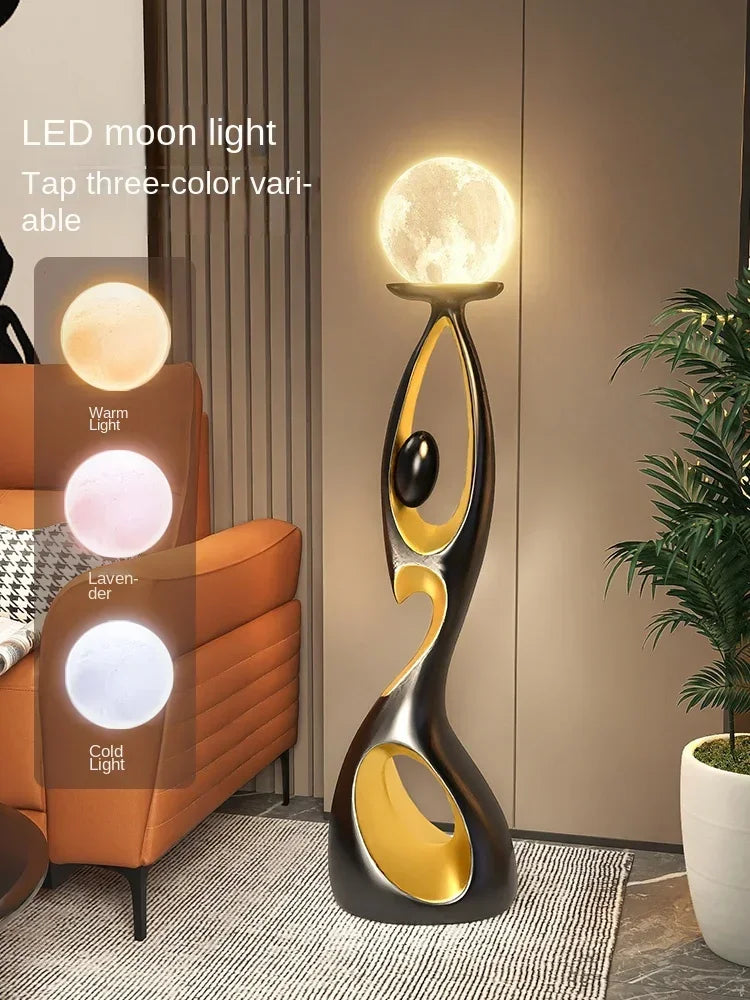 Nordic Modern Abstract Dancing Figure Sculpture – Luxury Indoor Decoration