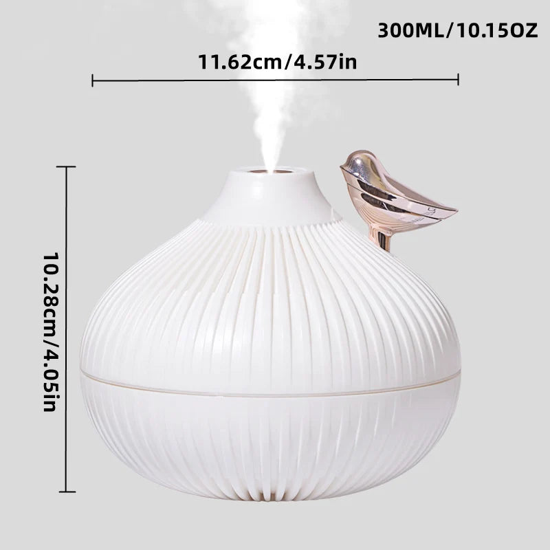Air Humidifier, Small Onion Style Humidifier With Night Light, Atmosphere Light, Room freshener, Mini-size USB Air Humidifier For Home 300ml USB