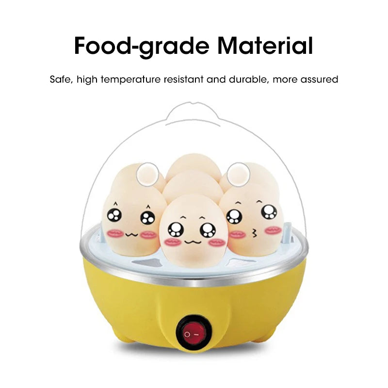 Egg Cooker Home 7 Eggs Multi-Functional Steamed Egg Custard Boiled Egg Machine Breakfast Artifact Automatic Power Off