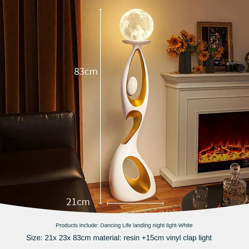 Nordic Modern Abstract Dancing Figure Sculpture – Luxury Indoor Decoration