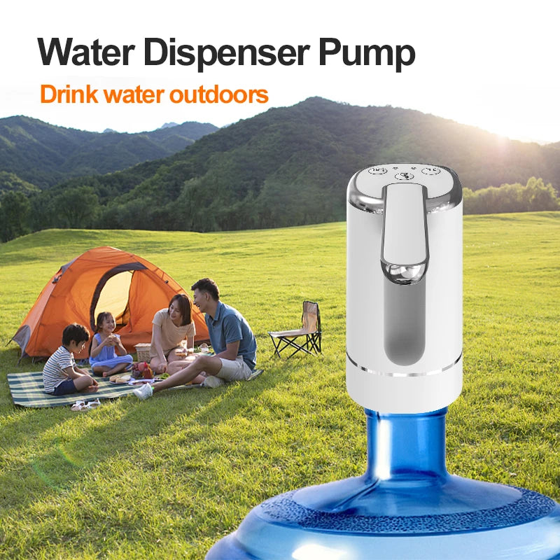 Foldable Water Bottle Pump Water Dispensers Pump for Automatic Dispensing Home Electric Water Dispenser with Button Control
