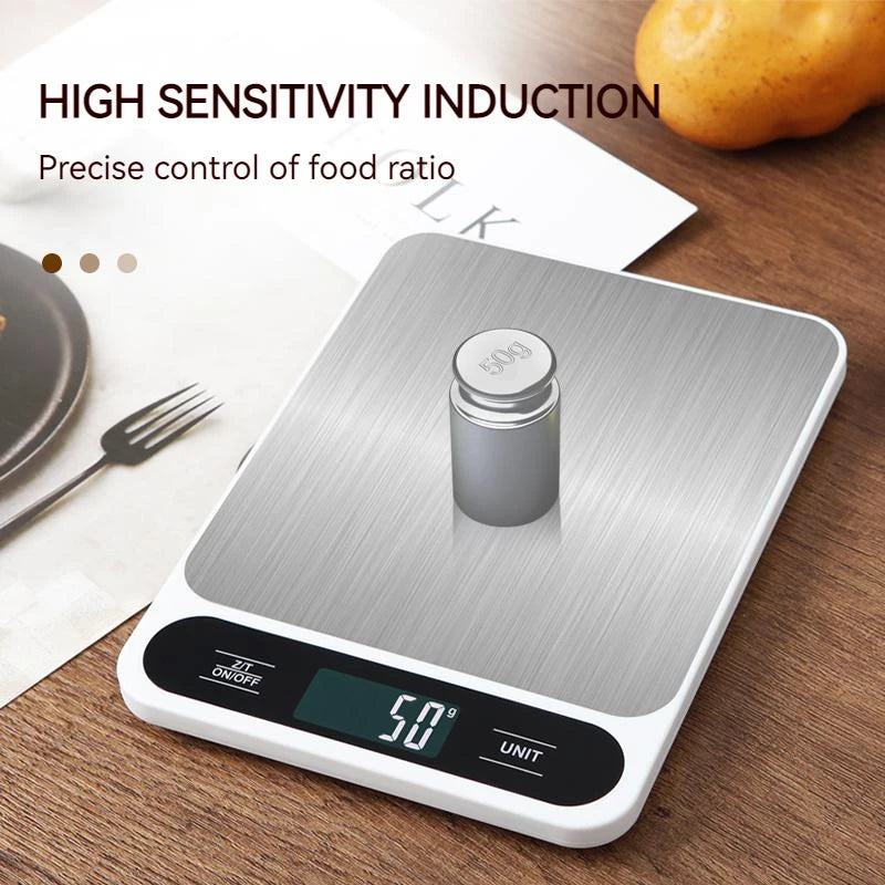 Digital Kitchen Scale Baking Gram Weight Scales LCD Digital Display Electronic Table Scale Personal Healthy Diet Food Scale 10kg
