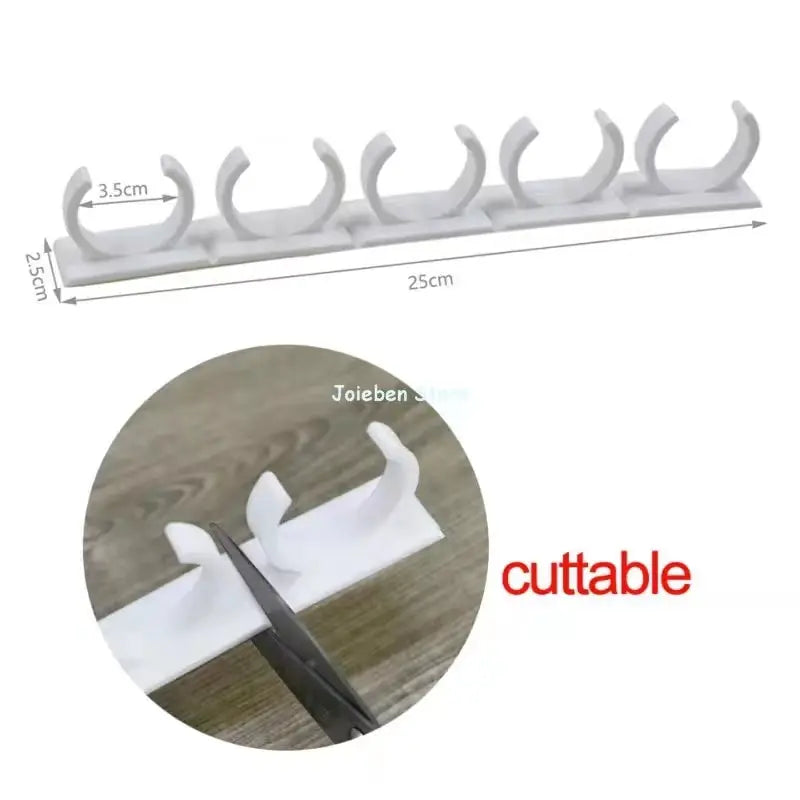 Lot de 2 supports à épices muraux en plastique gris – Support adhésif pour pots