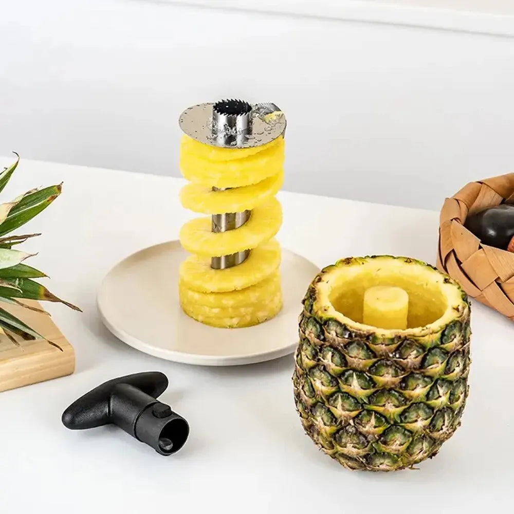 1PCS Pineapple Peeler, Pineapple Corer, Fruit Slicer, Simple Slicer, Peeler, and Kitchen Gadget Delivery Made Simple with Spot Stainless Steel