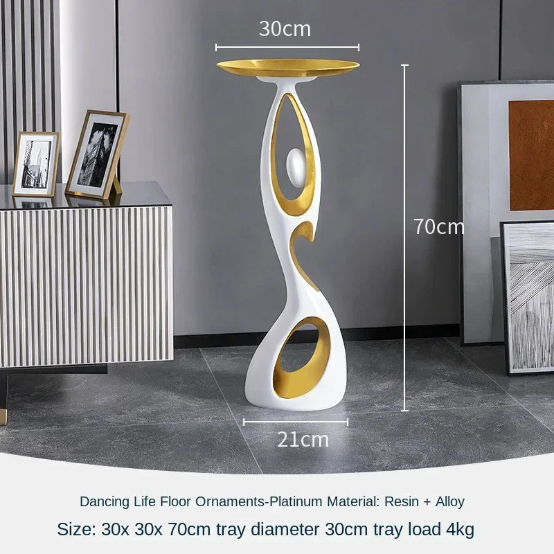 Nordic Modern Abstract Dancing Figure Sculpture – Luxury Indoor Decoration