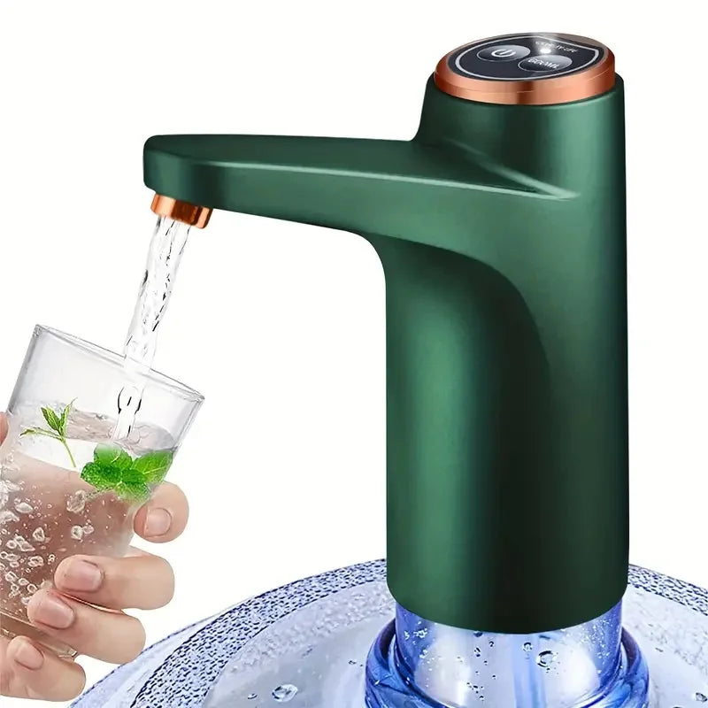 Portable Water Dispenser with USB Charging-Automatic Electric Pump Suitable for Home, Office, and Outdoor Use, 5-gallon