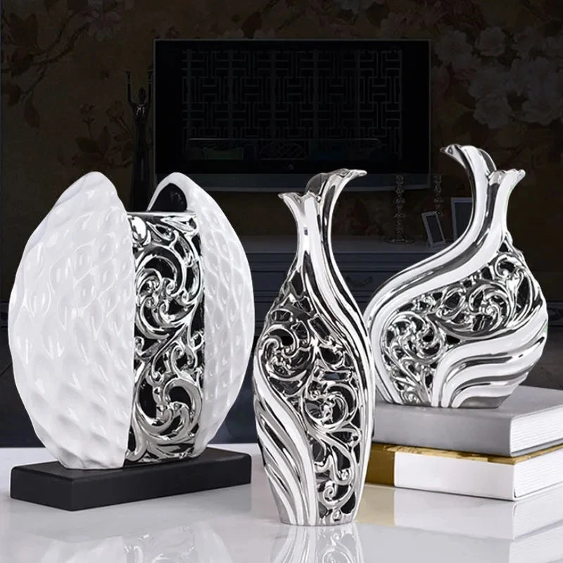 European‑Inspired Handcrafted Porcelain Vase | Wedding & Room Decor