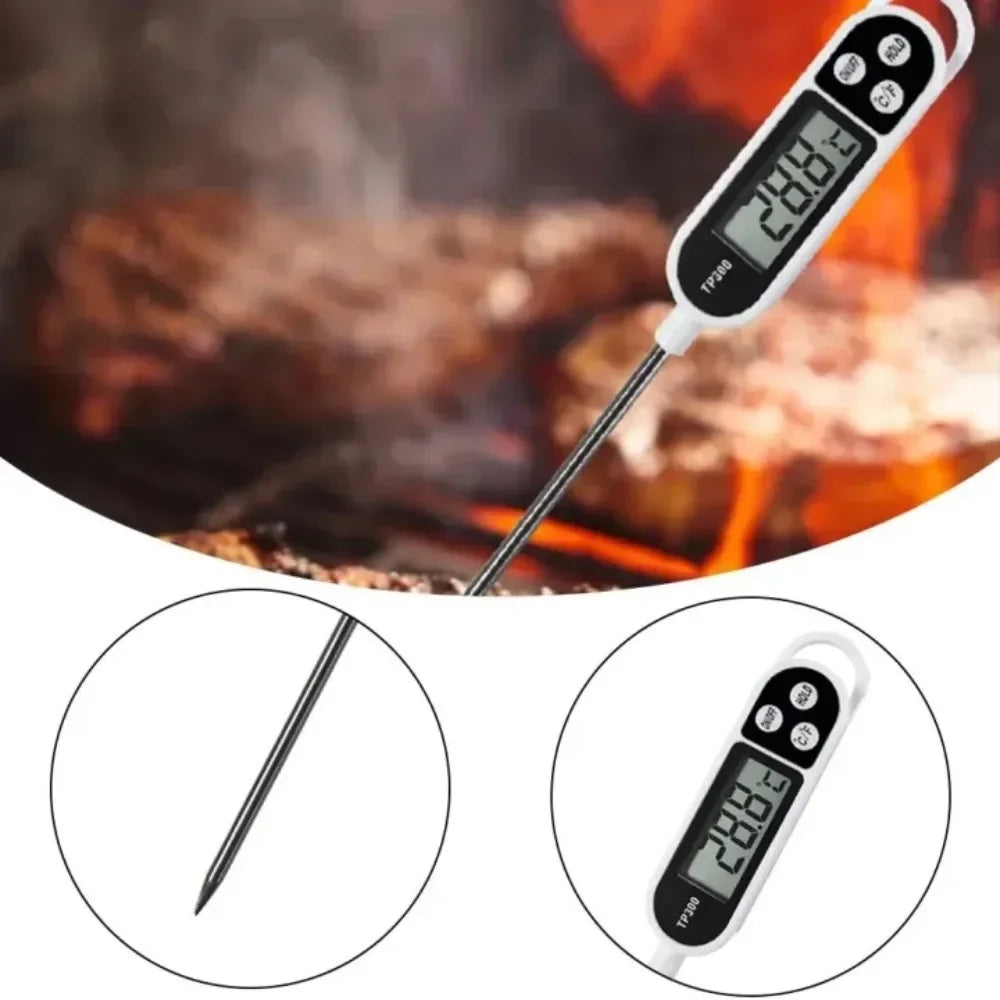 Digital Kitchen Water Oil Thermometer for Meat Cooking Food Thermometer TP300, Food Probe, Electronic Oven, BBQ, and Other Kitchen Appliances