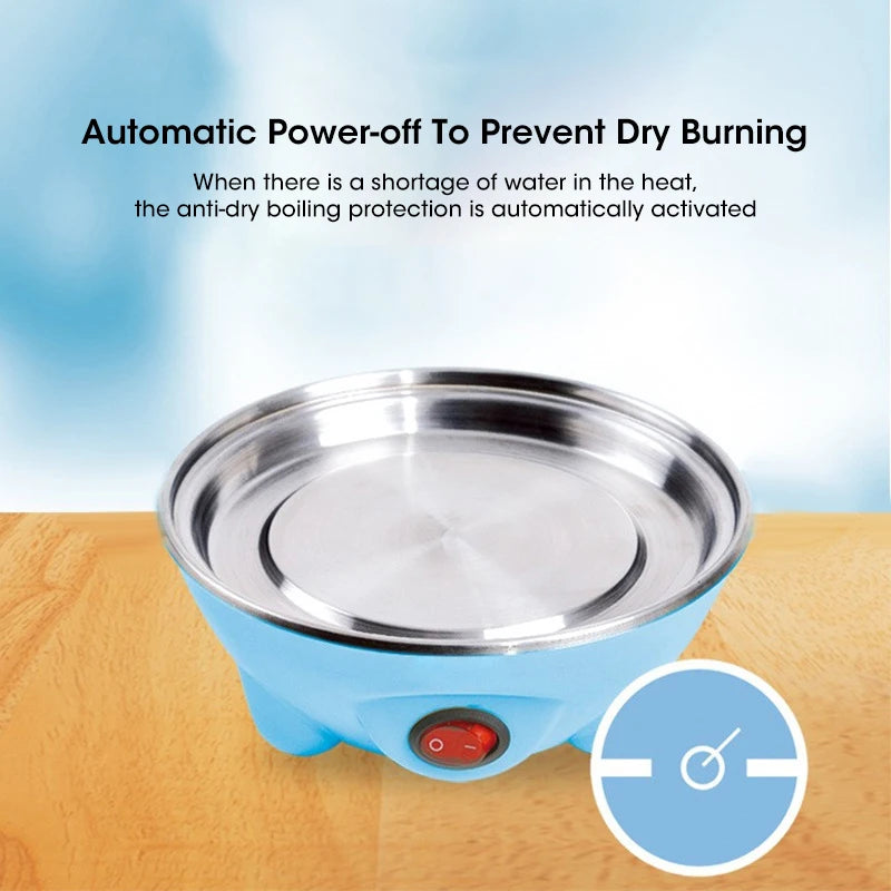 Egg Cooker Home 7 Eggs Multi-Functional Steamed Egg Custard Boiled Egg Machine Breakfast Artifact Automatic Power Off