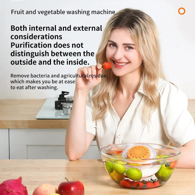 Machine à laver les fruits et légumes portable, machine à laver les fruits et légumes ménagers, machine de nettoyage des aliments entièrement automatique