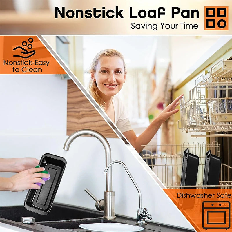 Toast bread pan made of carbon steel for bread loaves, tin kitchen rectangle baking sheet.