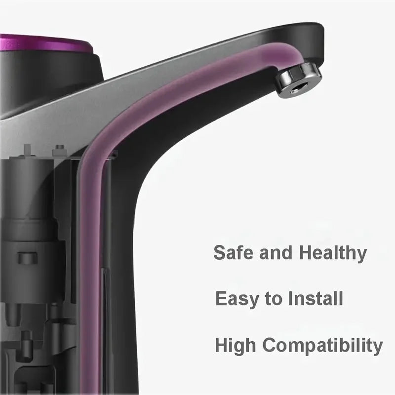 Portable Water Dispenser with USB Charging-Automatic Electric Pump Suitable for Home, Office, and Outdoor Use, 5-gallon