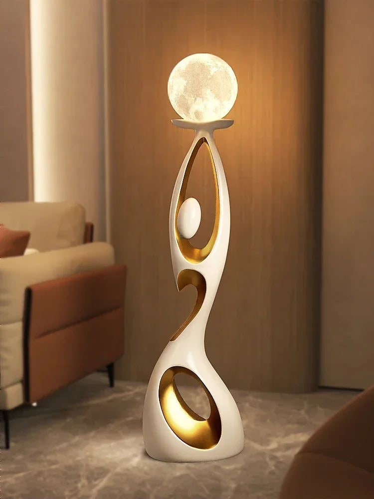 Nordic Modern Abstract Dancing Figure Sculpture – Luxury Indoor Decoration