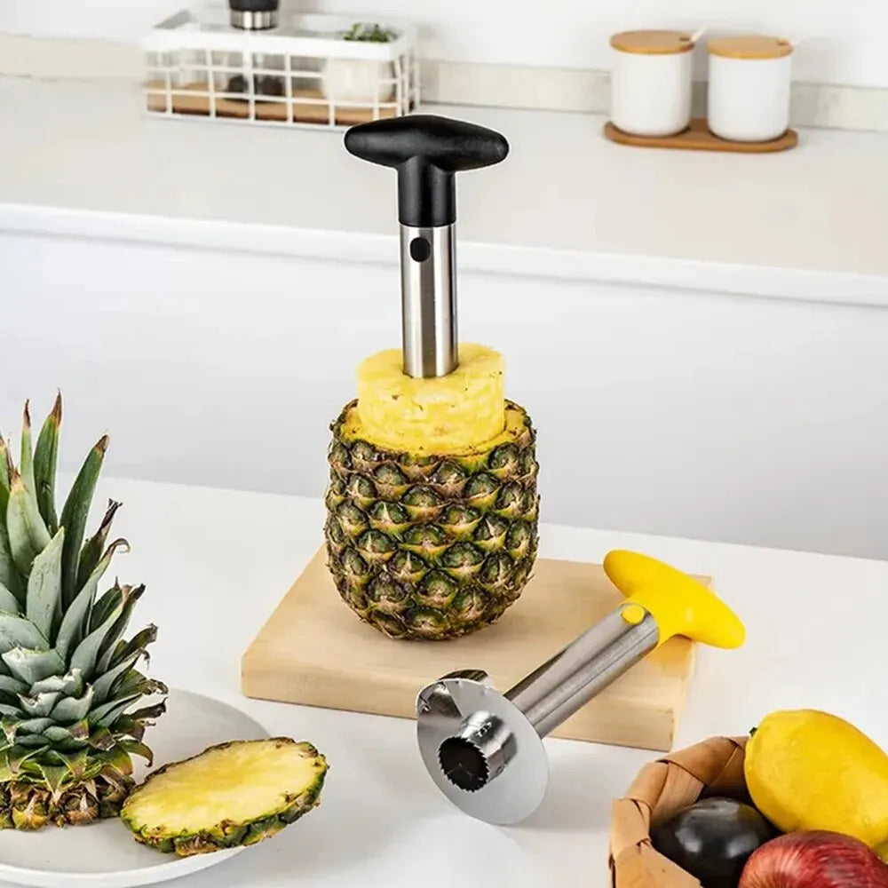 1PCS Pineapple Peeler, Pineapple Corer, Fruit Slicer, Simple Slicer, Peeler, and Kitchen Gadget Delivery Made Simple with Spot Stainless Steel