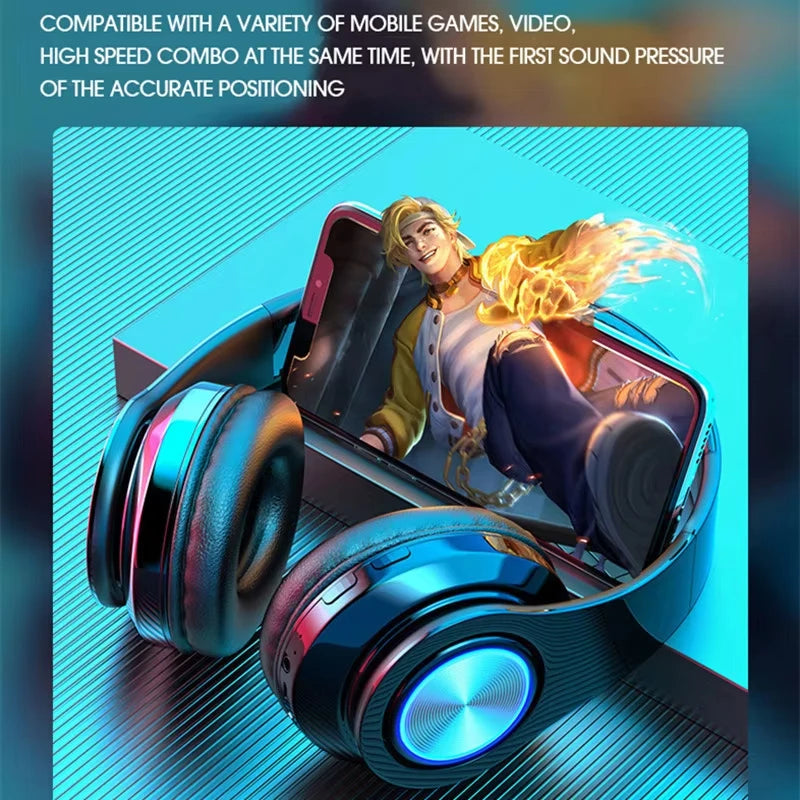 Wireless Bluetooth Headphones Xiaomi 2025, stereo sound with noise reduction microphone.