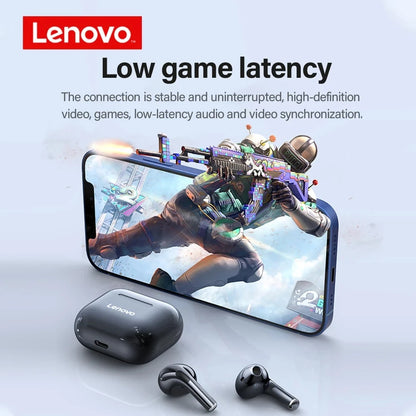 Lenovo LP40 TWS Wireless Bluetooth Earbuds – Touch Control Stereo Headphones for Android Phones, Ideal for Sports and Daily Use