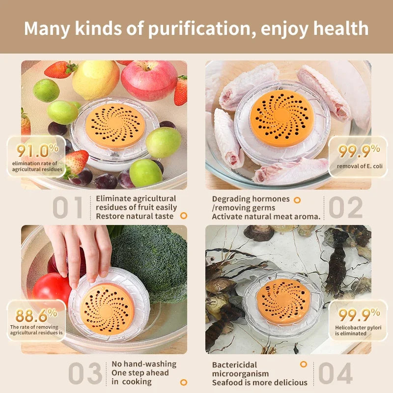 Machine à laver les fruits et légumes portable, machine à laver les fruits et légumes ménagers, machine de nettoyage des aliments entièrement automatique