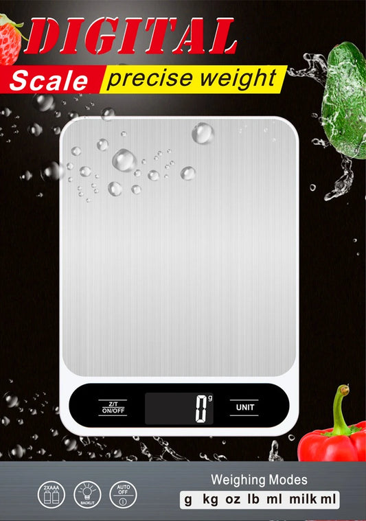 Digital Kitchen Scale Baking Gram Weight Scales LCD Digital Display Electronic Table Scale Personal Healthy Diet Food Scale 10kg