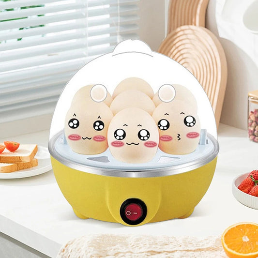 Egg Cooker Home 7 Eggs Multi-Functional Steamed Egg Custard Boiled Egg Machine Breakfast Artifact Automatic Power Off