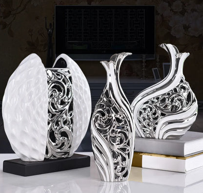 European‑Inspired Handcrafted Porcelain Vase | Wedding & Room Decor