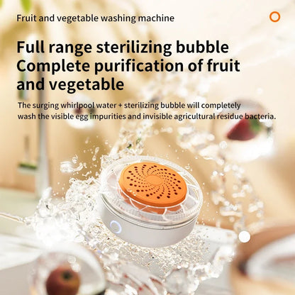 Machine à laver les fruits et légumes portable, machine à laver les fruits et légumes ménagers, machine de nettoyage des aliments entièrement automatique