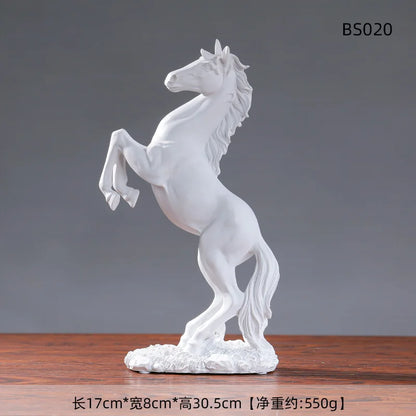 Home Horse Statue European Style Living Room Cabinet,Office Desktop Decoration  Animal Figurines