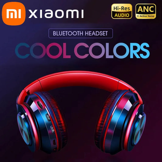 Wireless Bluetooth Headphones Xiaomi 2025, stereo sound with noise reduction microphone.