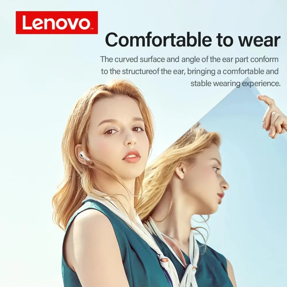 Lenovo LP40 TWS Wireless Bluetooth Earbuds – Touch Control Stereo Headphones for Android Phones, Ideal for Sports and Daily Use