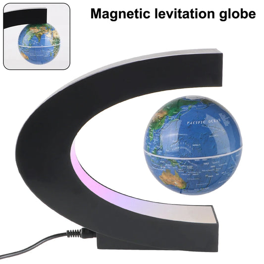 LED Floating Globe with World Map – Magnetic Levitation Antigravity Lamp, Unique Electronic Light for Home Decor and Birthday Gifts
