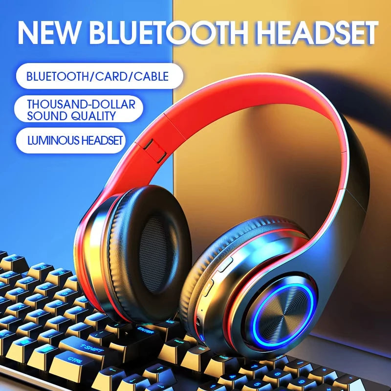 Wireless Bluetooth Headphones Xiaomi 2025, stereo sound with noise reduction microphone.