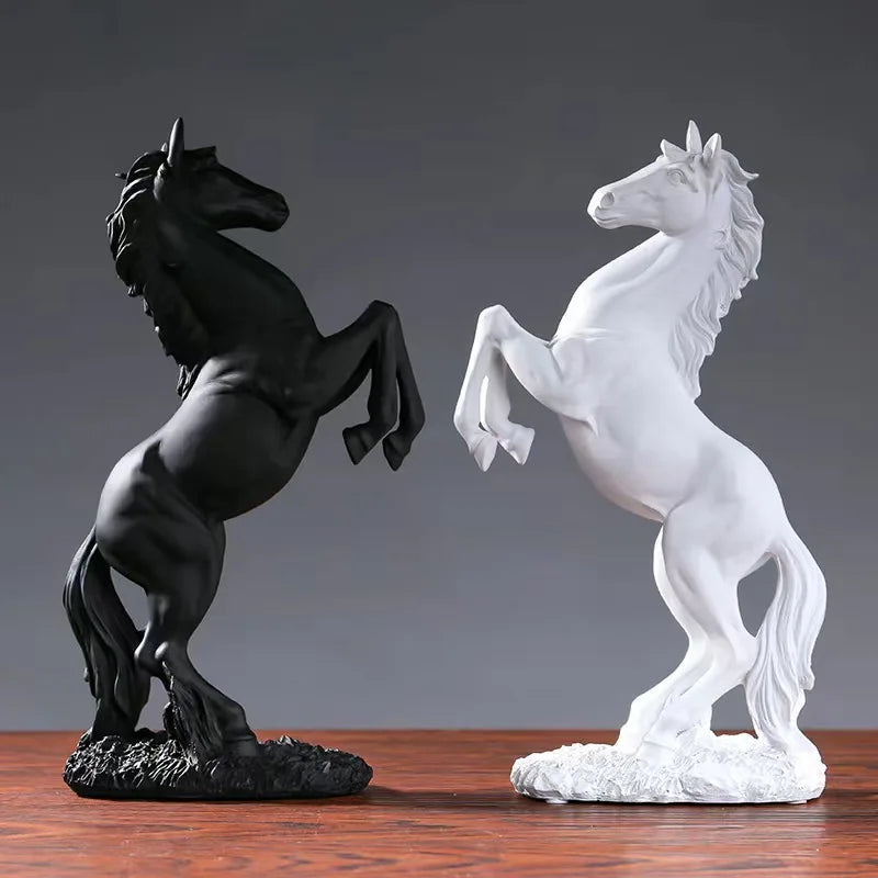 Home Horse Statue European Style Living Room Cabinet,Office Desktop Decoration  Animal Figurines