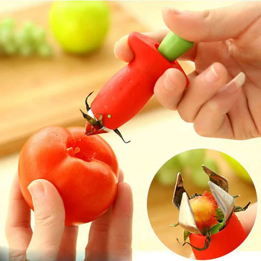 Tomato Stem Remover Pineapple Hole Seed  1pc Strawberry Stem Remover Remover Vegetable Cutter Kitchen Gadget