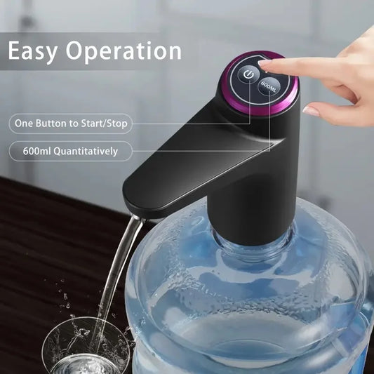 Portable Water Dispenser with USB Charging-Automatic Electric Pump Suitable for Home, Office, and Outdoor Use,  5-gallon