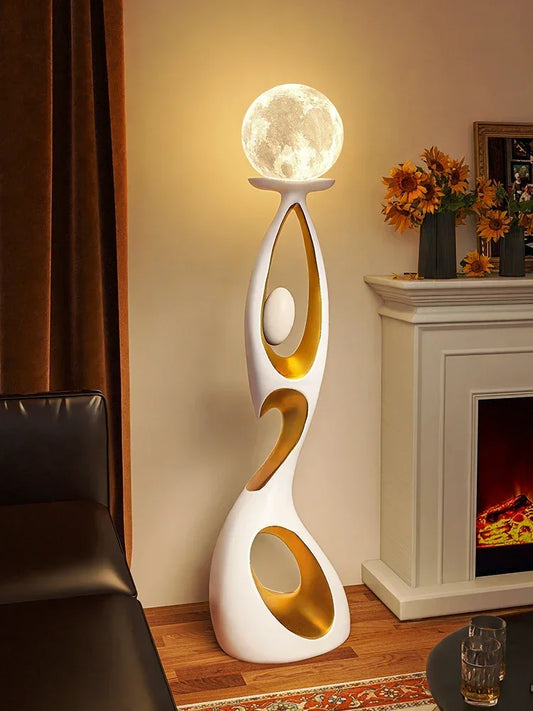 Nordic Modern Abstract Dancing Figure Sculpture – Luxury Indoor Decoration