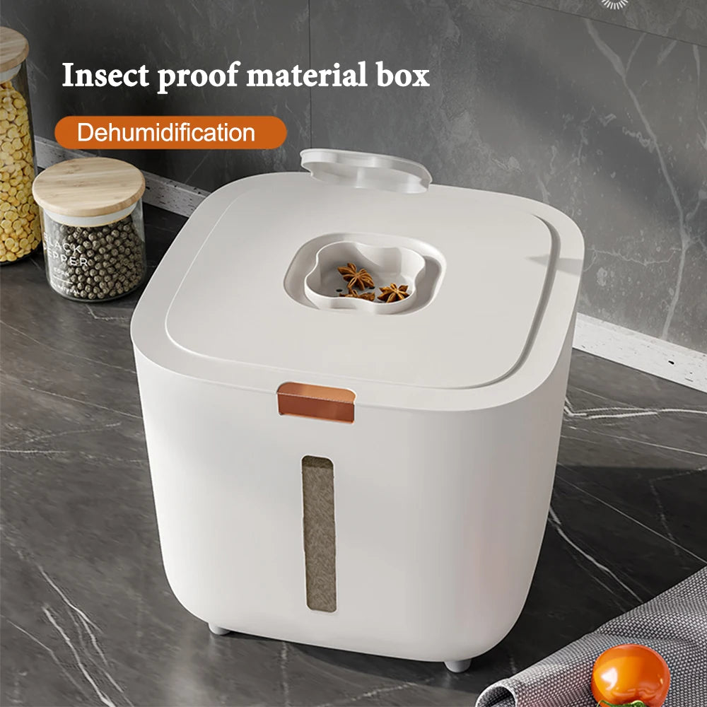 Boîte de riz anti-insectes et anti-humidité 5/10 kg avec couvercle