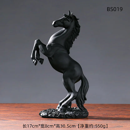 Home Horse Statue European Style Living Room Cabinet,Office Desktop Decoration  Animal Figurines