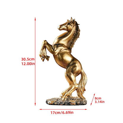 Home Horse Statue European Style Living Room Cabinet,Office Desktop Decoration  Animal Figurines